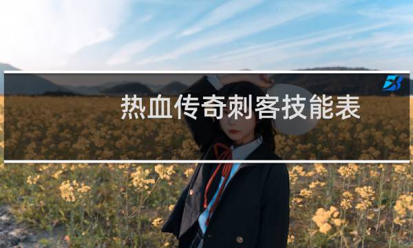 热血传奇刺客技能表