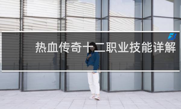 热血传奇十二职业技能详解