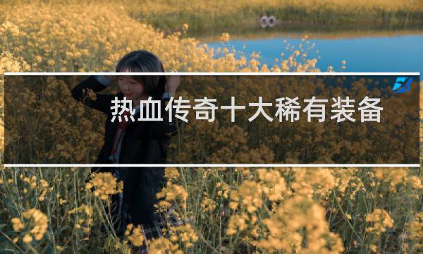 热血传奇十大稀有装备