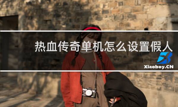 热血传奇单机怎么设置假人