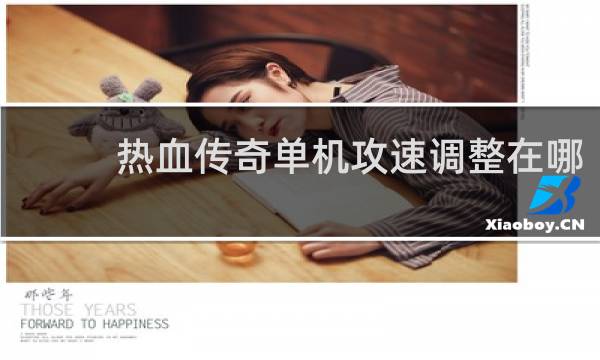 热血传奇单机攻速调整在哪