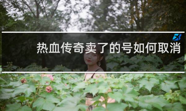 热血传奇卖了的号如何取消