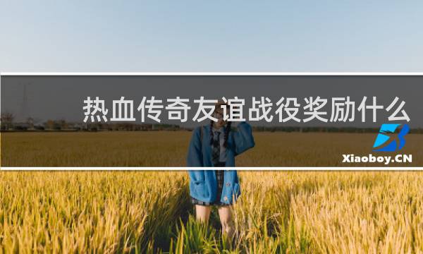 热血传奇友谊战役奖励什么