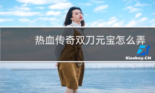 热血传奇双刀元宝怎么弄