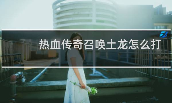 热血传奇召唤土龙怎么打