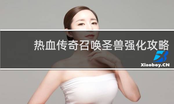 热血传奇召唤圣兽强化攻略