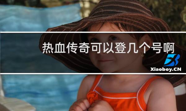 热血传奇可以登几个号啊