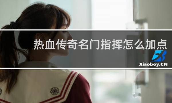 热血传奇名门指挥怎么加点