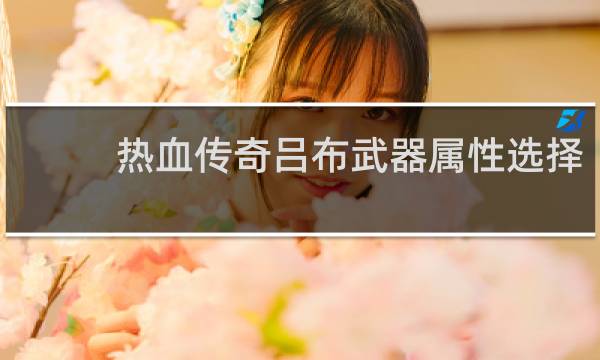 热血传奇吕布武器属性选择