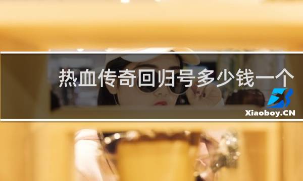 热血传奇回归号多少钱一个