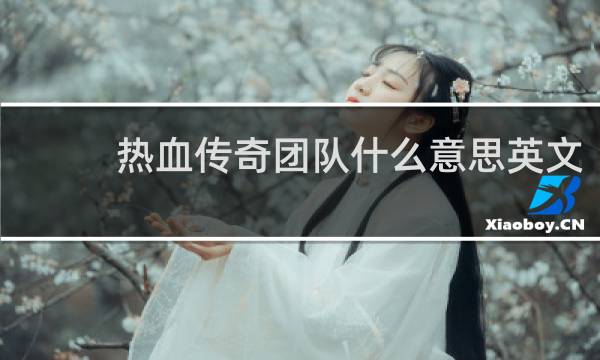 热血传奇团队什么意思英文
