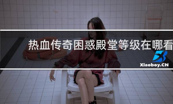 热血传奇困惑殿堂等级在哪看