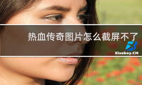 热血传奇图片怎么截屏不了