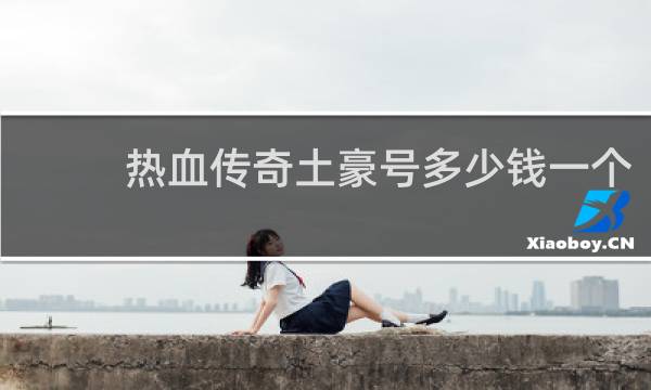 热血传奇土豪号多少钱一个