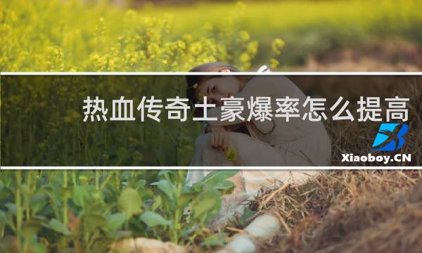 热血传奇土豪爆率怎么提高