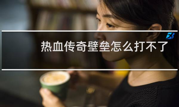 热血传奇壁垒怎么打不了