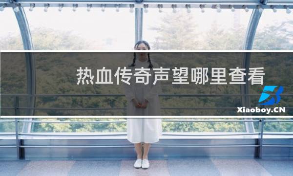 热血传奇声望哪里查看