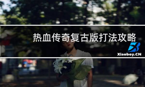 热血传奇复古版打法攻略