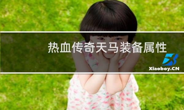 热血传奇天马装备属性