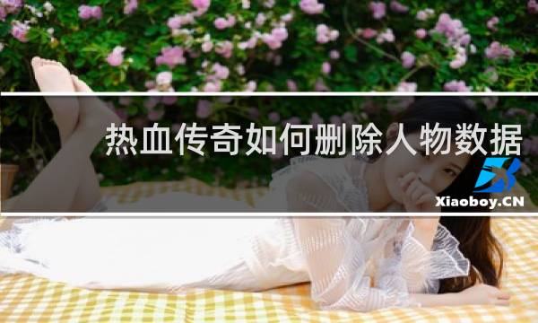 热血传奇如何删除人物数据