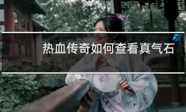 热血传奇如何查看真气石