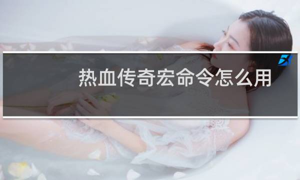 热血传奇宏命令怎么用