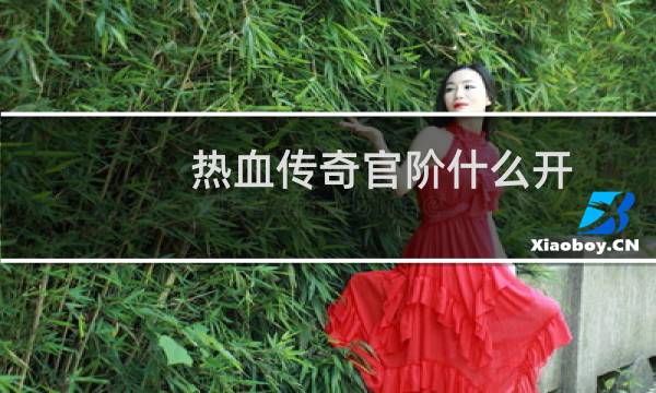 热血传奇官阶什么开