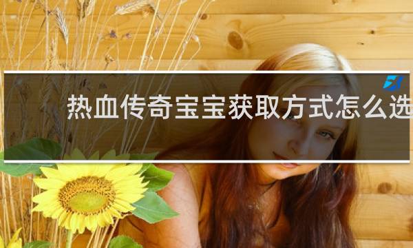 热血传奇宝宝获取方式怎么选
