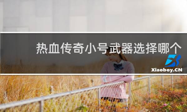 热血传奇小号武器选择哪个