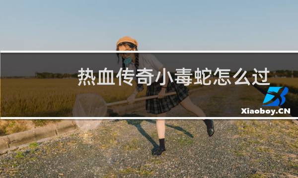 热血传奇小毒蛇怎么过