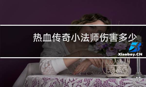 热血传奇小法师伤害多少
