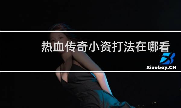 热血传奇小资打法在哪看
