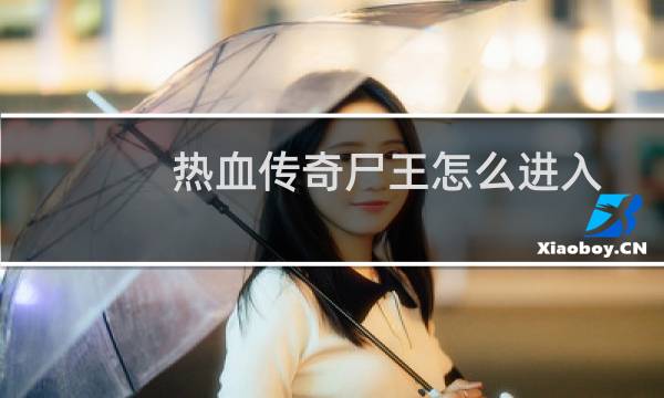 热血传奇尸王怎么进入