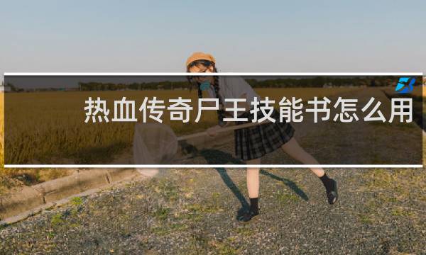 热血传奇尸王技能书怎么用