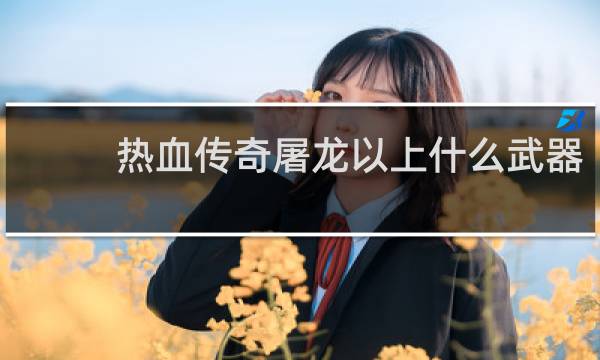 热血传奇屠龙以上什么武器