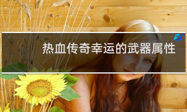 热血传奇幸运的武器属性