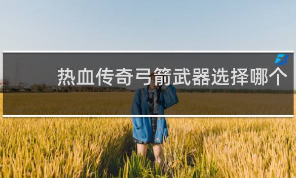 热血传奇弓箭武器选择哪个