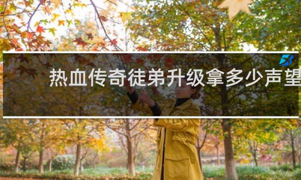 热血传奇徒弟升级拿多少声望