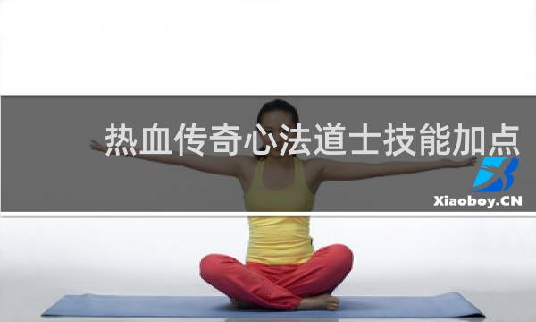 热血传奇心法道士技能加点