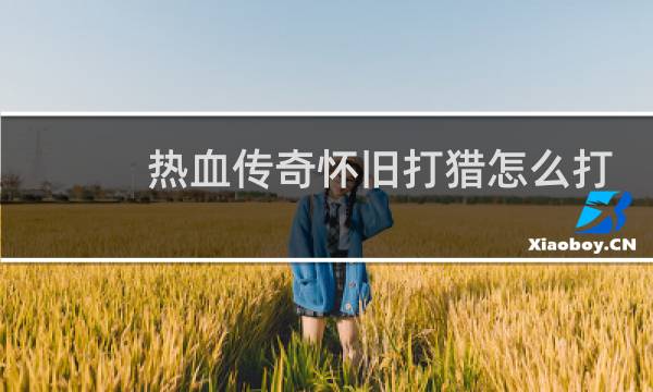 热血传奇怀旧打猎怎么打
