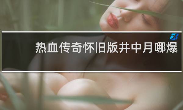 热血传奇怀旧版井中月哪爆