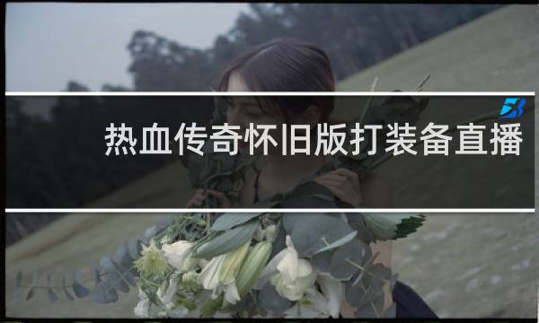 热血传奇怀旧版打装备直播