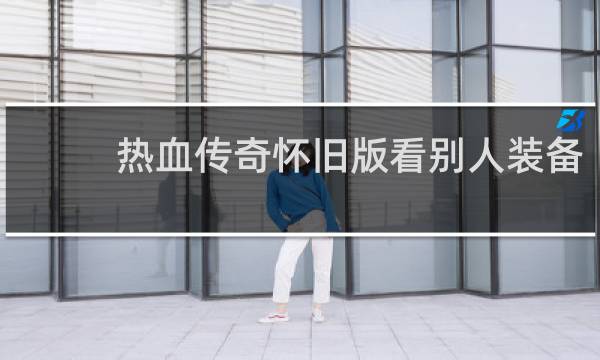 热血传奇怀旧版看别人装备