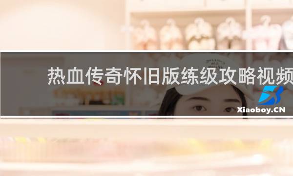 热血传奇怀旧版练级攻略视频