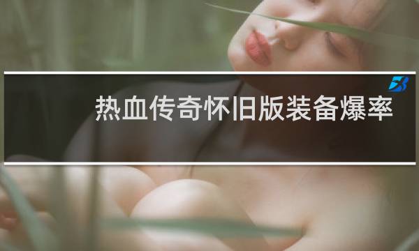 热血传奇怀旧版装备爆率