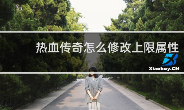热血传奇怎么修改上限属性
