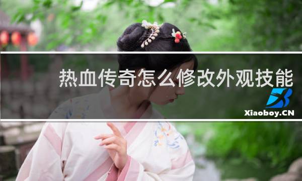 热血传奇怎么修改外观技能