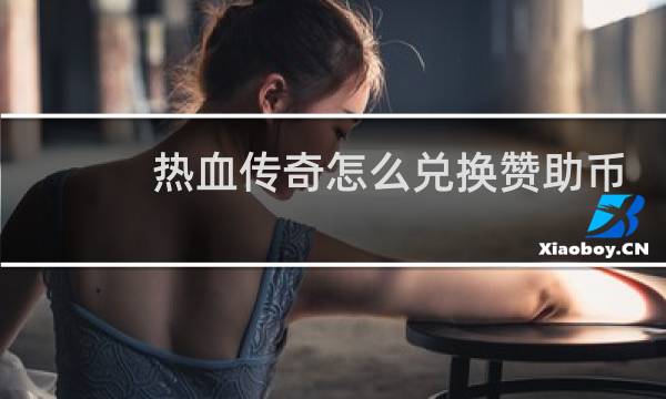 热血传奇怎么兑换赞助币