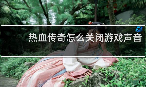 热血传奇怎么关闭游戏声音