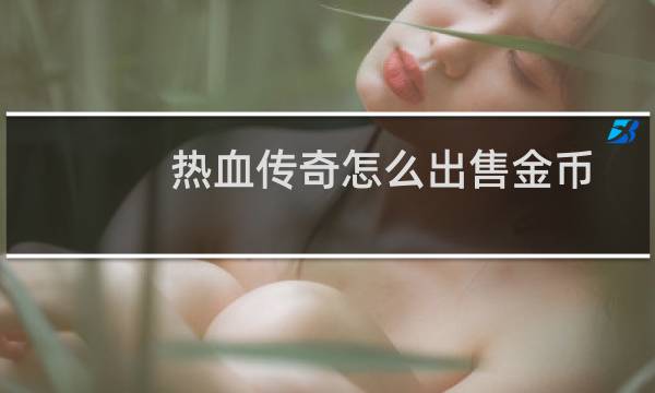 热血传奇怎么出售金币